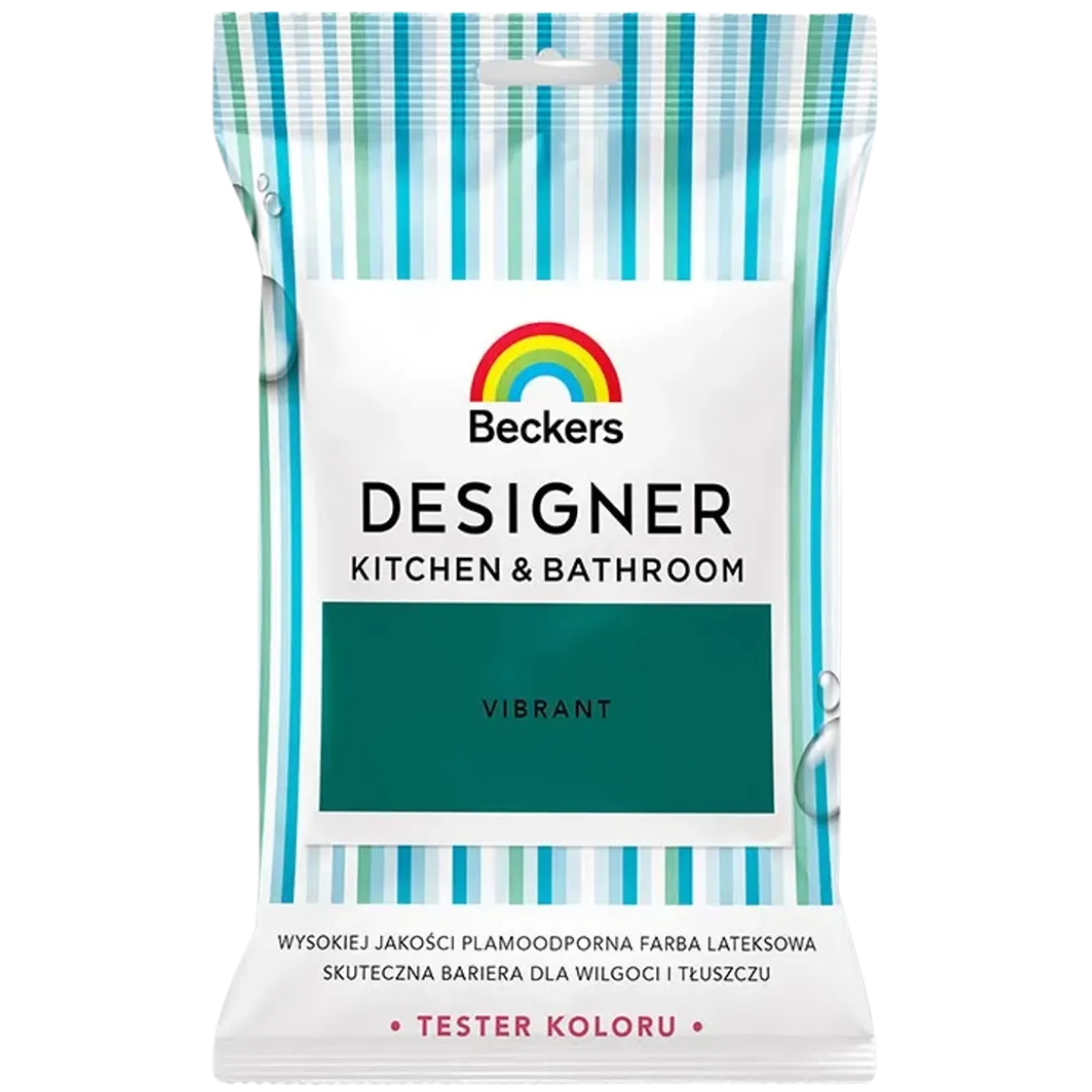 BECKERS DESIGNER Kuchnia i Łazienka Farba lateksowa ciemna zieleń vibrant tester 50ml