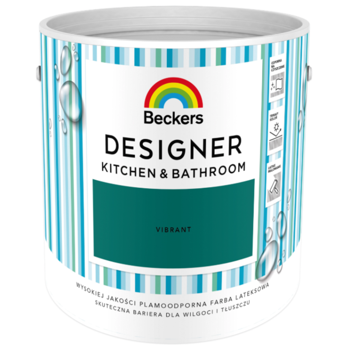 BECKERS DESIGNER Kuchnia i Łazienka Farba lateksowa ciemna zieleń vibrant 2,5L