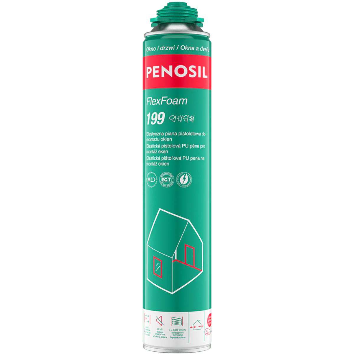 PENOSIL FlexFoam 199 Elastyczna piana montażowa do okien i drzwi 750ml