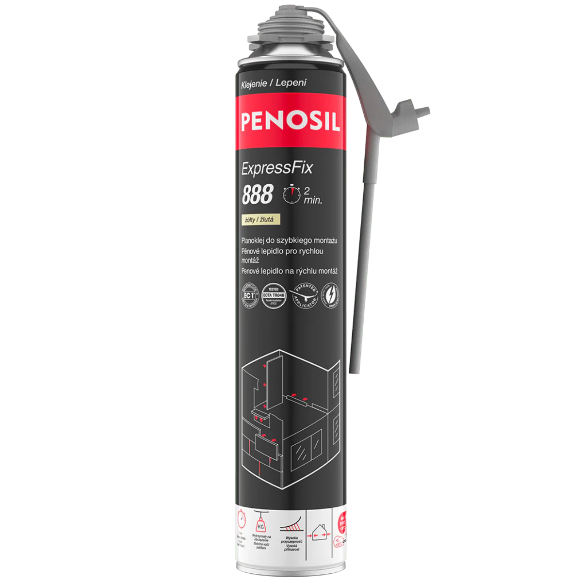 PENOSIL ExpressFix 888 Pianoklej do szybkiego montażu 750ml