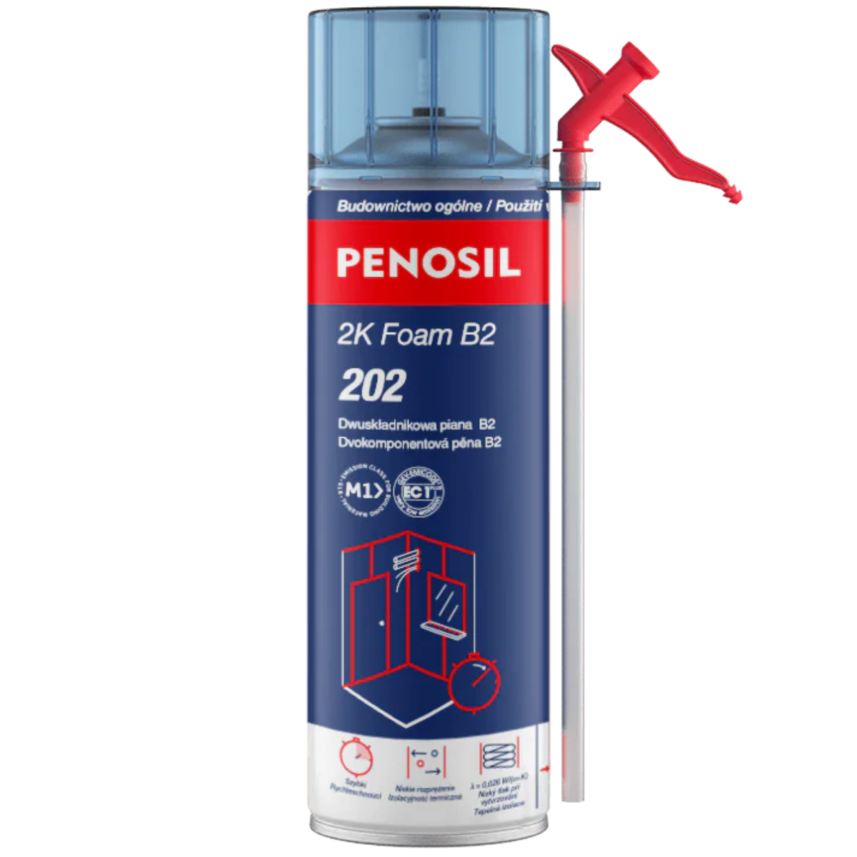 PENOSIL 2K Foam B2 202 Dwuskładnikowa piana do montażu i uszczelniania 400ml