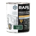 Farba z gruntem 3w1 RAFIL Prosto na Rdzę zielony RAL 6005 półmat 0,75l