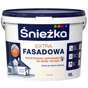 ŚNIEŻKA Extra fasadowa farba elwacyjna wanilowy mat 10L