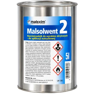 MALSOLWENT nr 2 Rozcieńczalnik do natrysku farb CYNKAL 5L