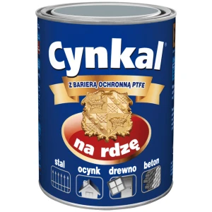 CYNKAL Gruntoemalia antykorozyjna do metalu i ocynku szary jasny 7040 połysk 2,5L