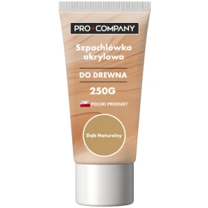 PRO COMPANY Szpachla akrylowa do drewna dąb naturalny 250g