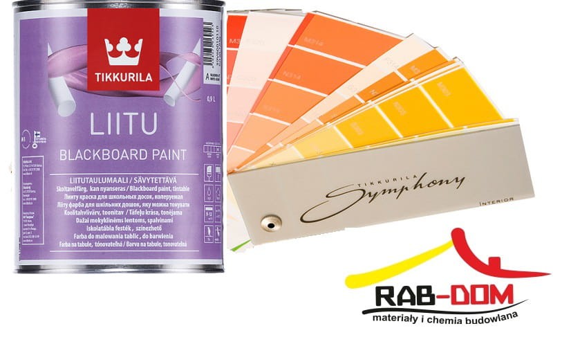 TIKKURILA Liitu Farba tablicowa 0,9l Baza KOLORY