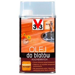 V33 Olej do blatów kuchennych bezbarwny mat 0,5L