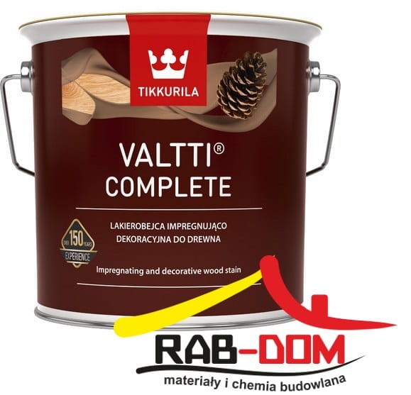 TIKKURILA Valtti Complete 0,9l LAKIEROBEJCA BEZBARWNA