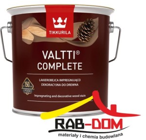 TIKKURILA Valtti Complete 0,9l LAKIEROBEJCA BEZBARWNA
