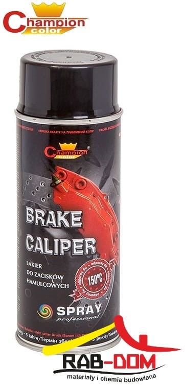 CHAMPION Brake 400ml Spray do zacisków CZARNY RAL 9005