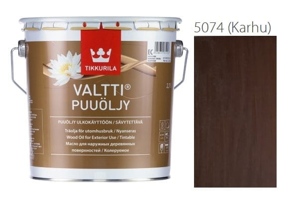 TIKKURILA Valtti Wood Oil 9l  Olej do drewna KOLOR 5074 (KARHU)
