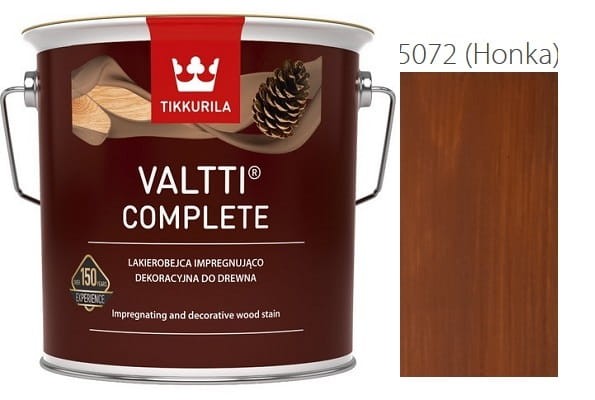 TIKKURILA Valtti Complete 9l LAKIEROBEJCA  KOLOR 5072 (HONKA)