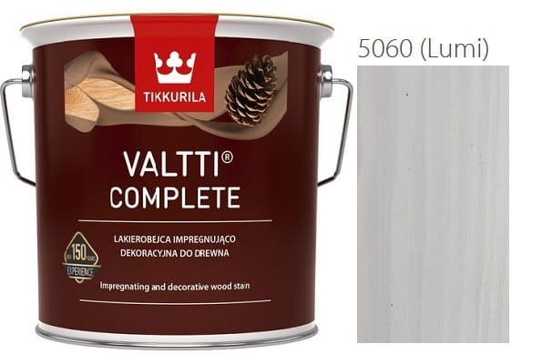 TIKKURILA Valtti Complete 9l LAKIEROBEJCA KOLOR 5060 (LUMI)