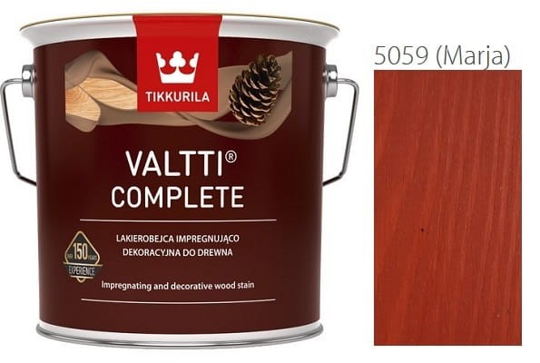 TIKKURILA Valtti Complete 0,9l LAKIEROBEJCA KOLOR 5059 (MARJA)
