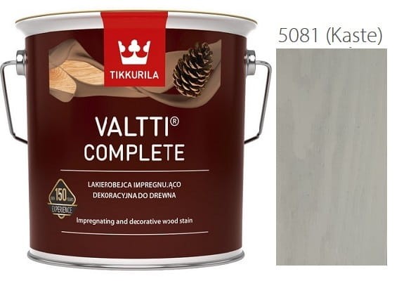 TIKKURILA Valtti Complete 0,9l LAKIEROBEJCA KOLOR 5081 (KASTE)