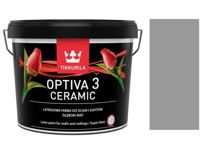 TIKKURILA Optiva Ceramic Matt 3 0,9l KOLOR: S 4000-N
