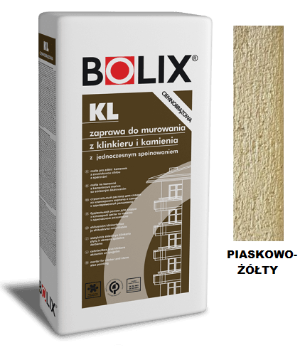 BOLIX ZAPRAWA DO KLINKIERU KL 25KG PIASKOWO-ŻÓŁTA