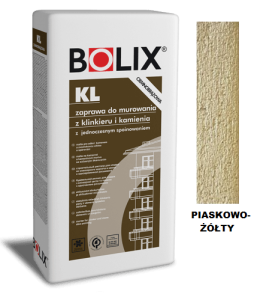 BOLIX ZAPRAWA DO KLINKIERU KL 25KG PIASKOWO-ŻÓŁTA