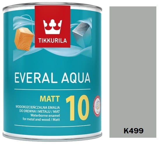 TIKKURILA Everal Aqua Matt [10]  0,9L kolor K499