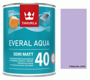 TIKKURILA Everal Aqua Semi Matt [40] 0,9l KOLOR J343