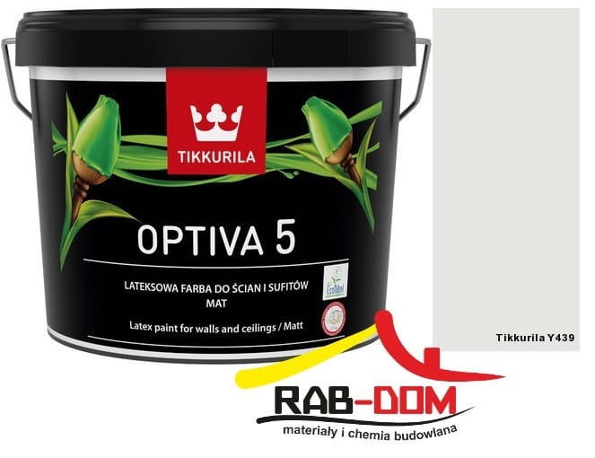 TIKKURILA Optiva Matt 5 2,7l  Kolor: Y439