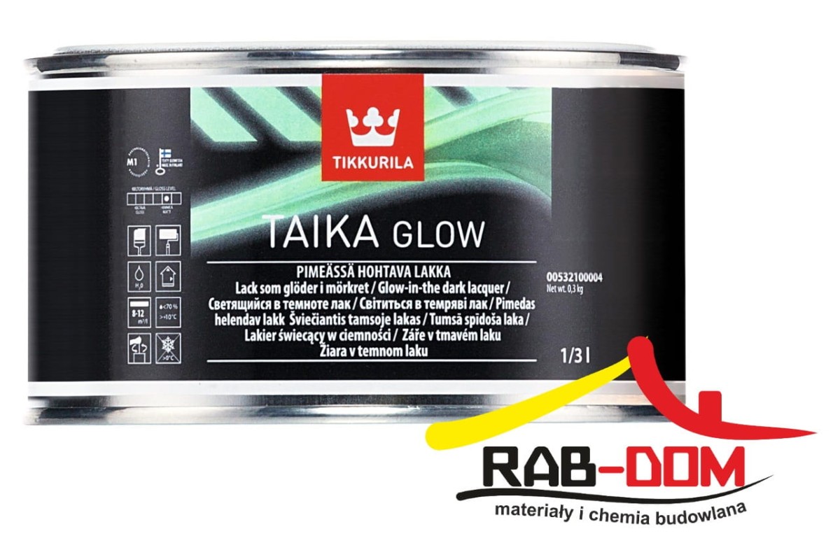 Tikkurila Taika Glow 0,33l  Laserunek świecący w ciemności