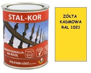 STAL-KOR Gruntoemalia na rdzę 5l ŻÓŁTA KADMOWA