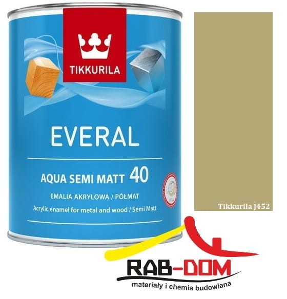 TIKKURILA Everal Aqua Semi Matt [40] 2,7l KOLOR: J452