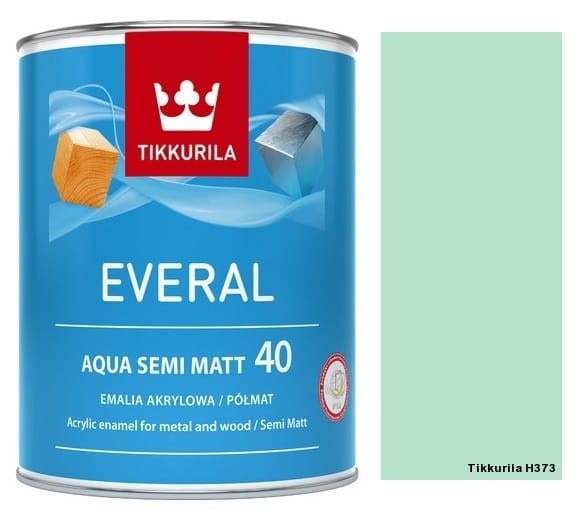 TIKKURILA Everal Aqua Semi Matt [40] 0,9l kolor H373