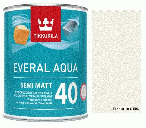 TIKKURILA Everal Aqua Semi Matt [40]  2,7L KOLOR G503