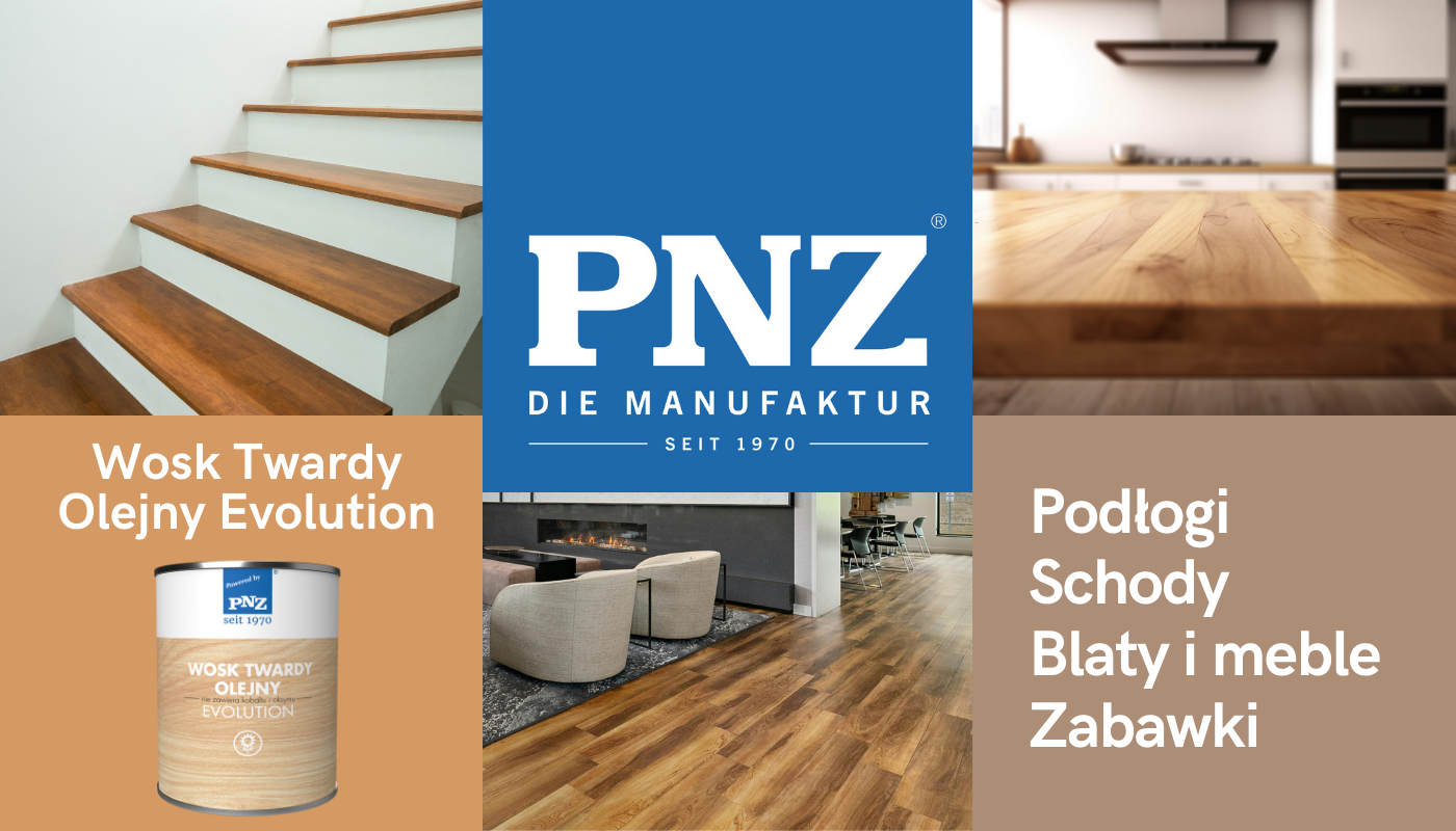 Grafika prezentująca zakres stosowania wosku twardego dekoracyjnego Evolution PNZ