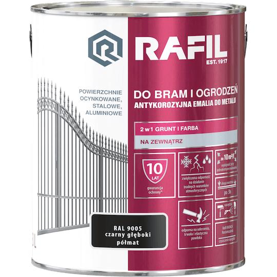 Rafil 9005 Półmat