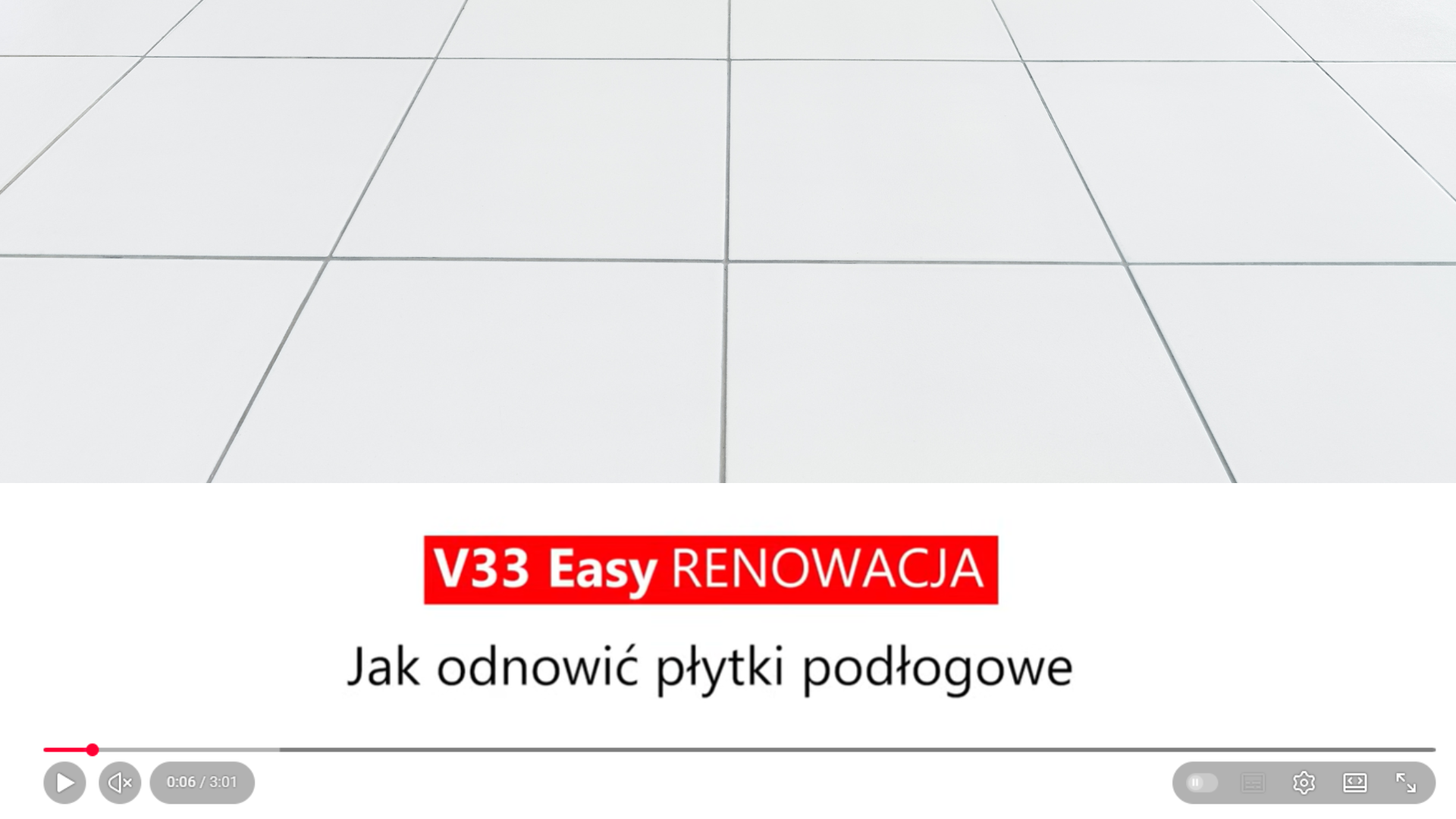 Film instruktażowy jak odnowić płytki podłogowe