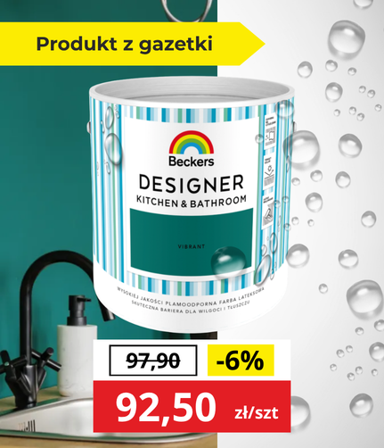 Promocja na farby Beckers do kuchni i łazienki