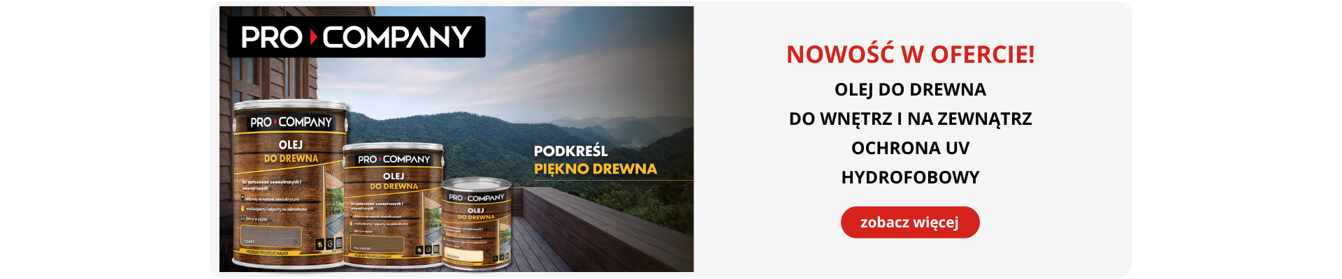 Olej do drewna Pro Company