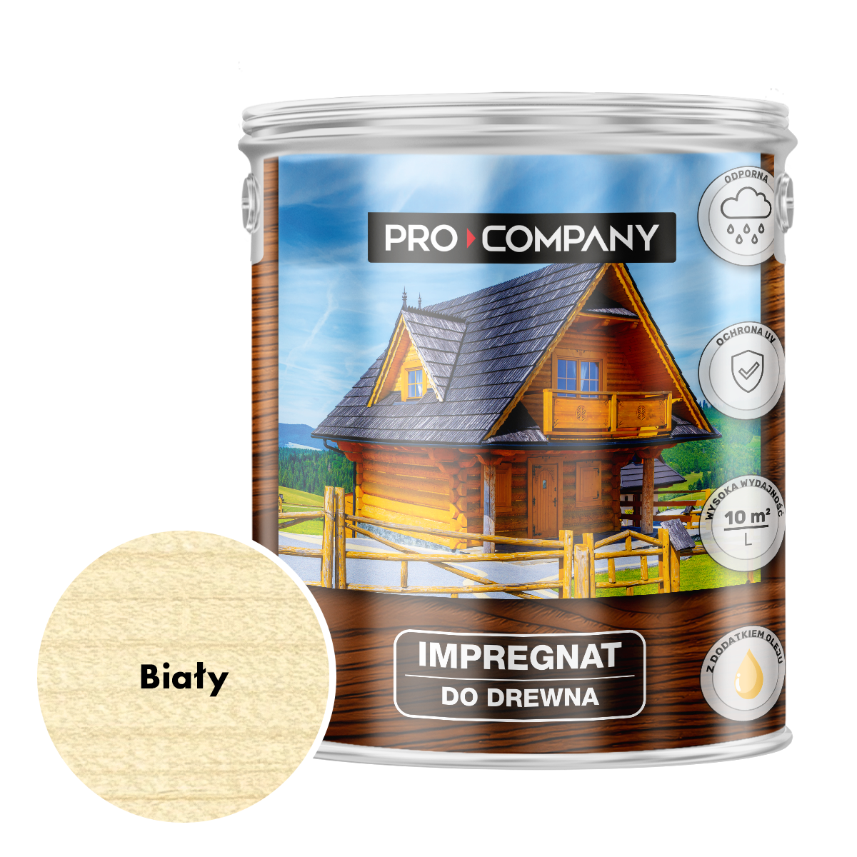 Impregnat ochronny do drewna z dodatkiem oleju