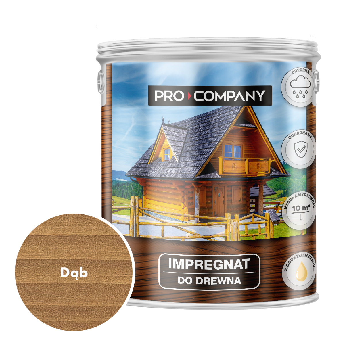 Impregnat ochronny do drewna z dodatkiem oleju