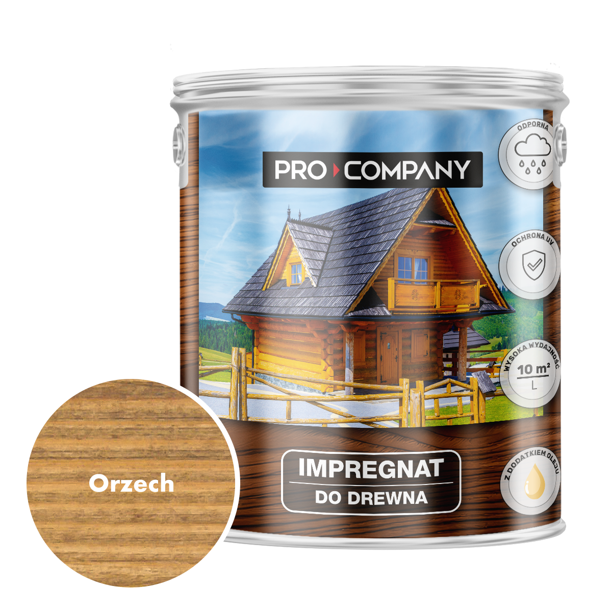 Impregnat ochronny do drewna z dodatkiem oleju