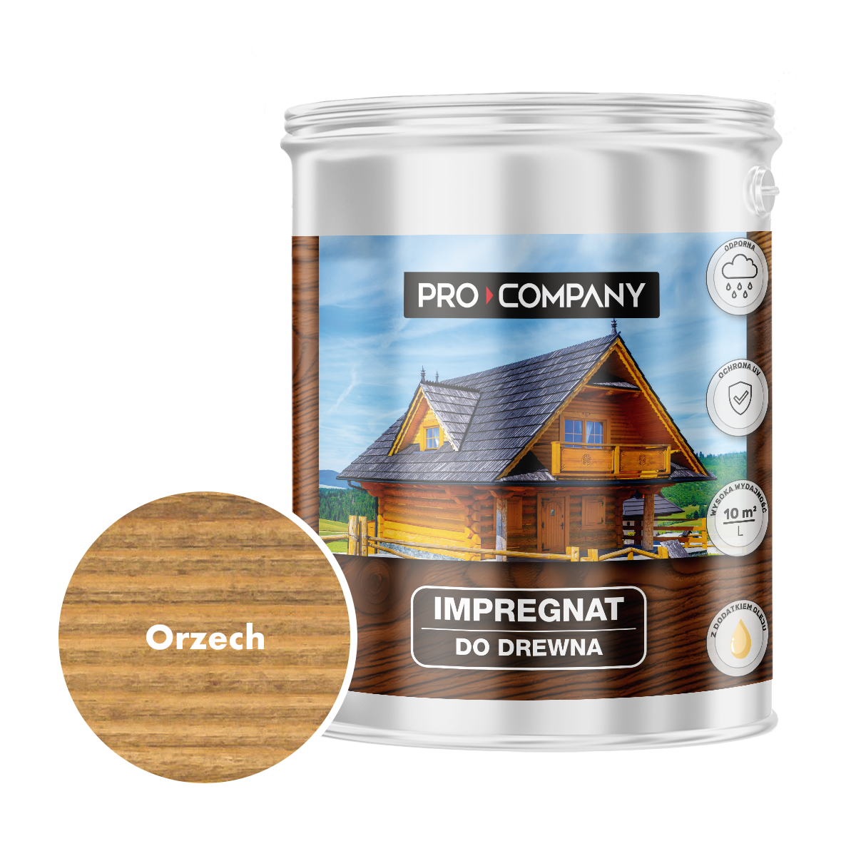 Impregnat ochronny do drewna z dodatkiem oleju