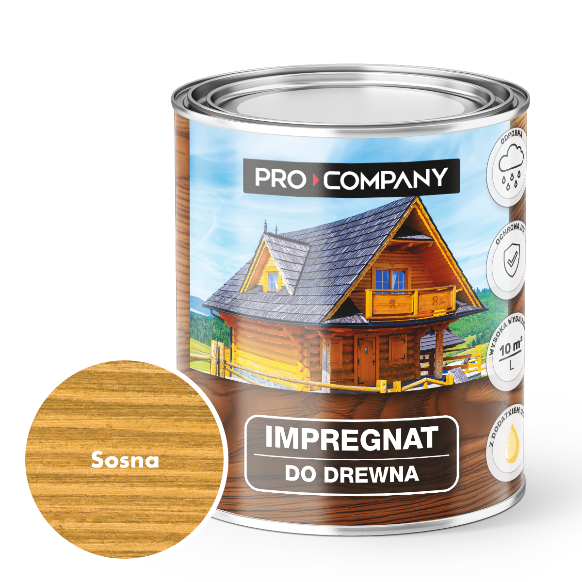 Impregnat ochronny do drewna z dodatkiem oleju