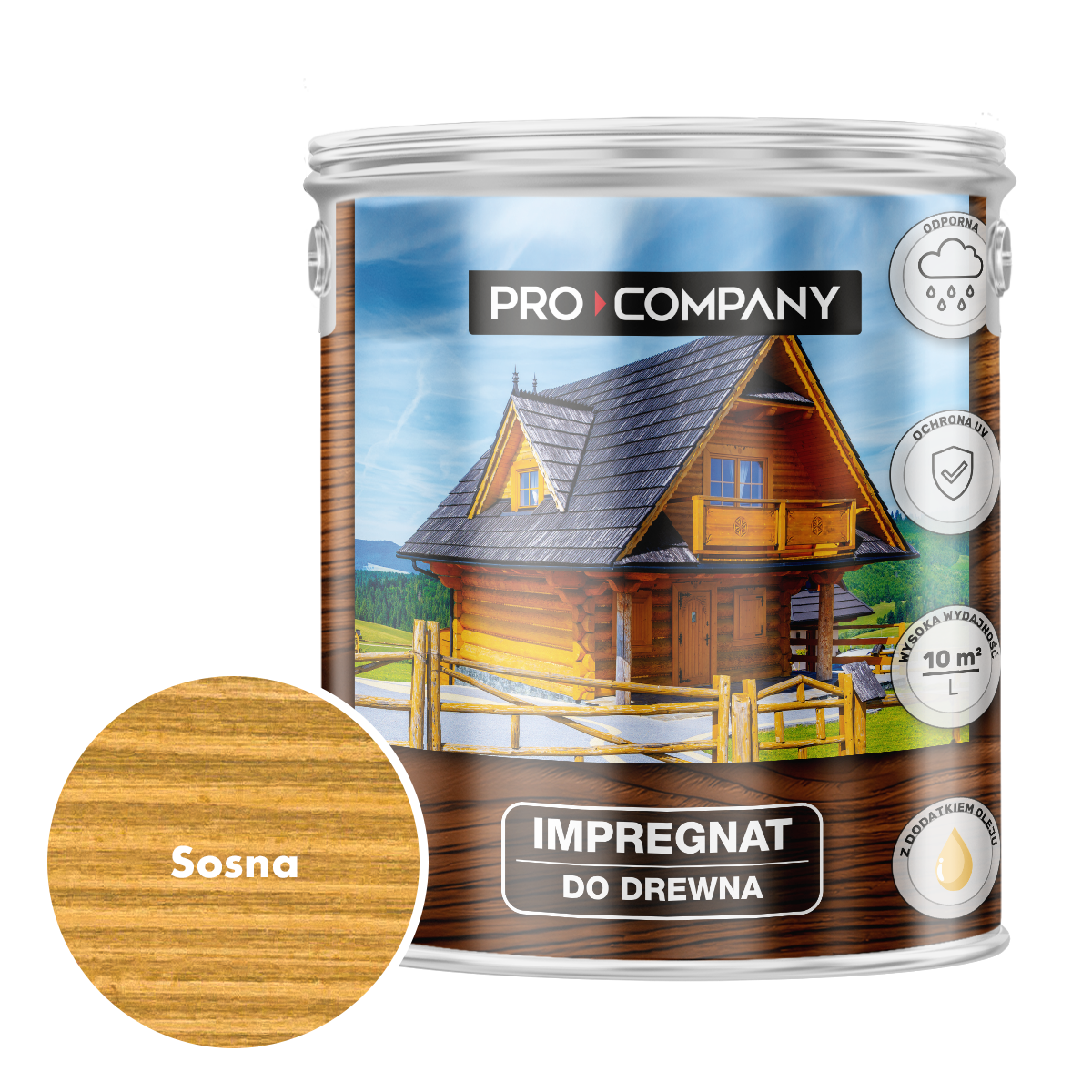 Impregnat ochronny do drewna z dodatkiem oleju