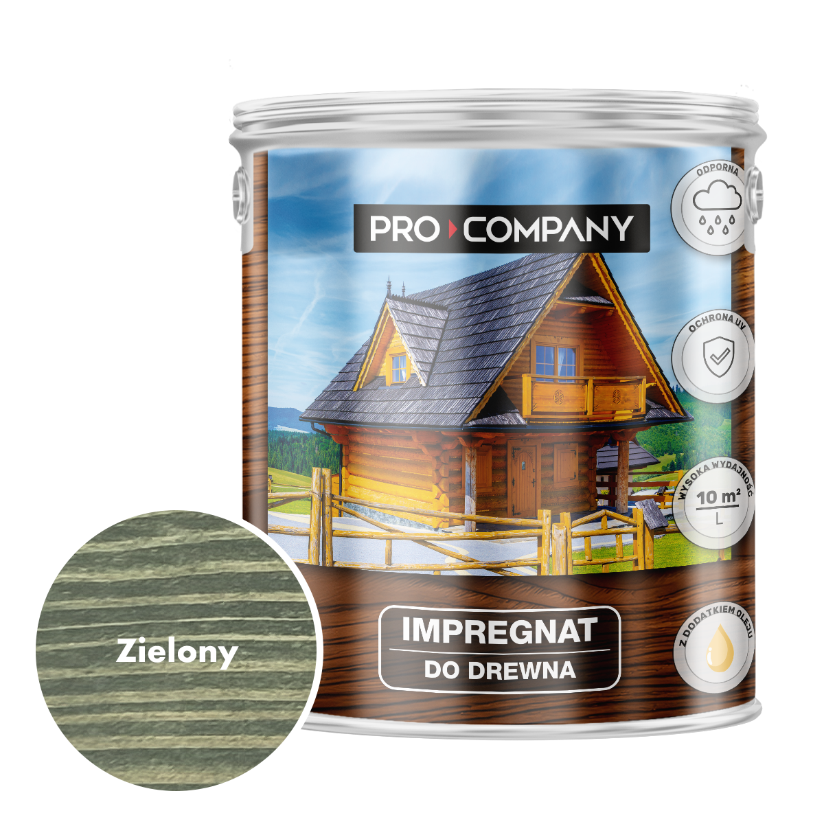 Impregnat ochronny do drewna z dodatkiem oleju