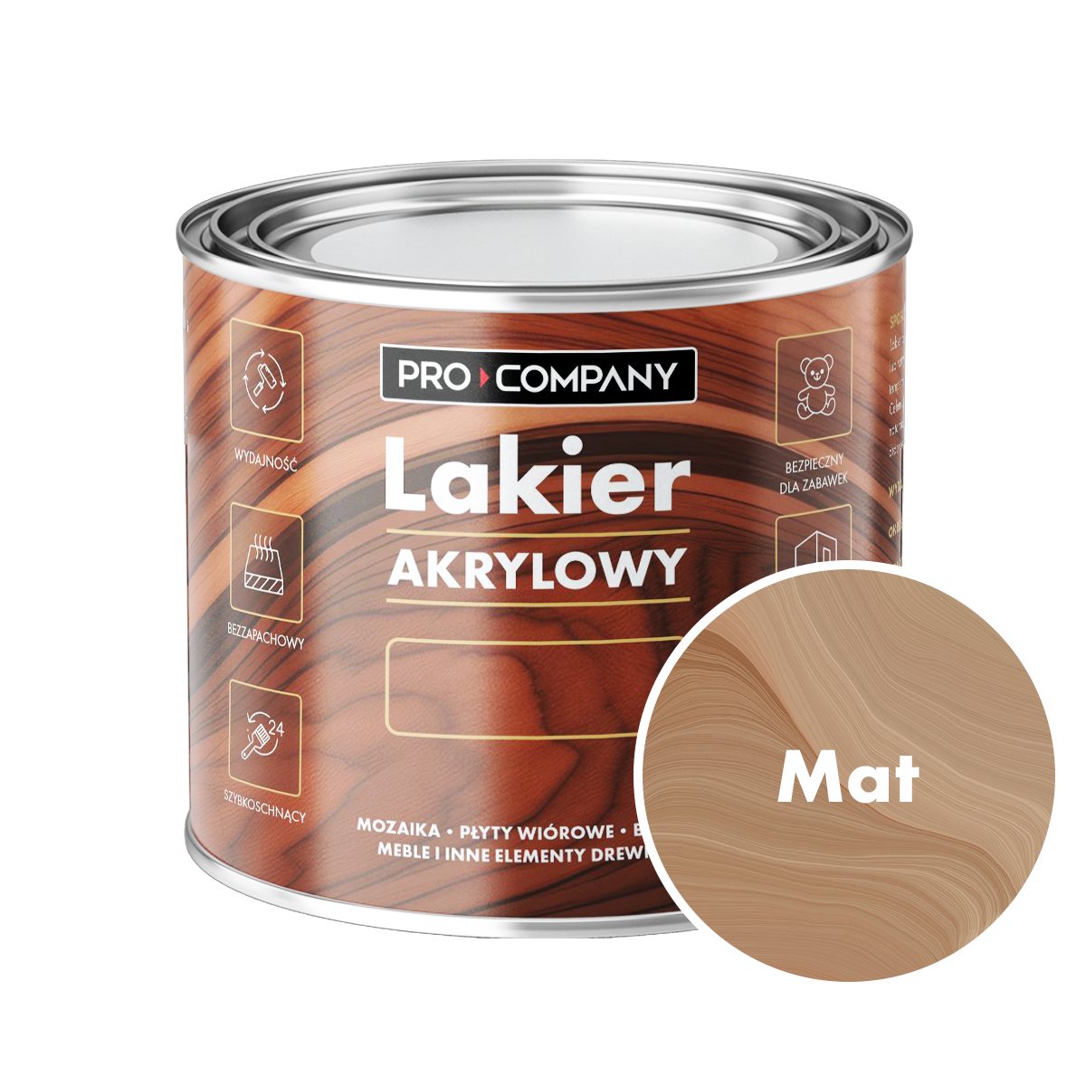 Lakier akrylowy Pro Company w odcieniu matowym