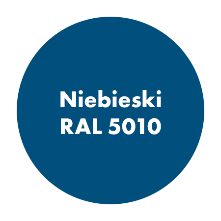 Niebieski RAL 5010