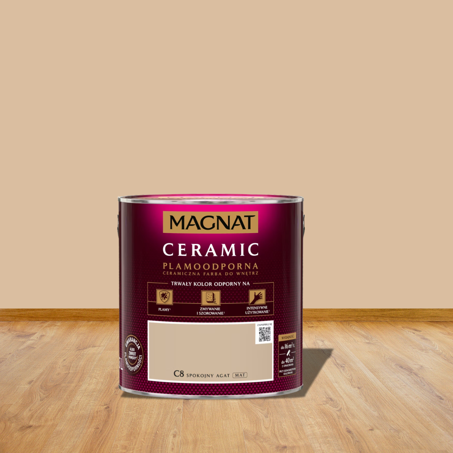 MAGNAT Ceramic Farba Plamoodporna Spokojny Agat C8 5L Dobra Cena 