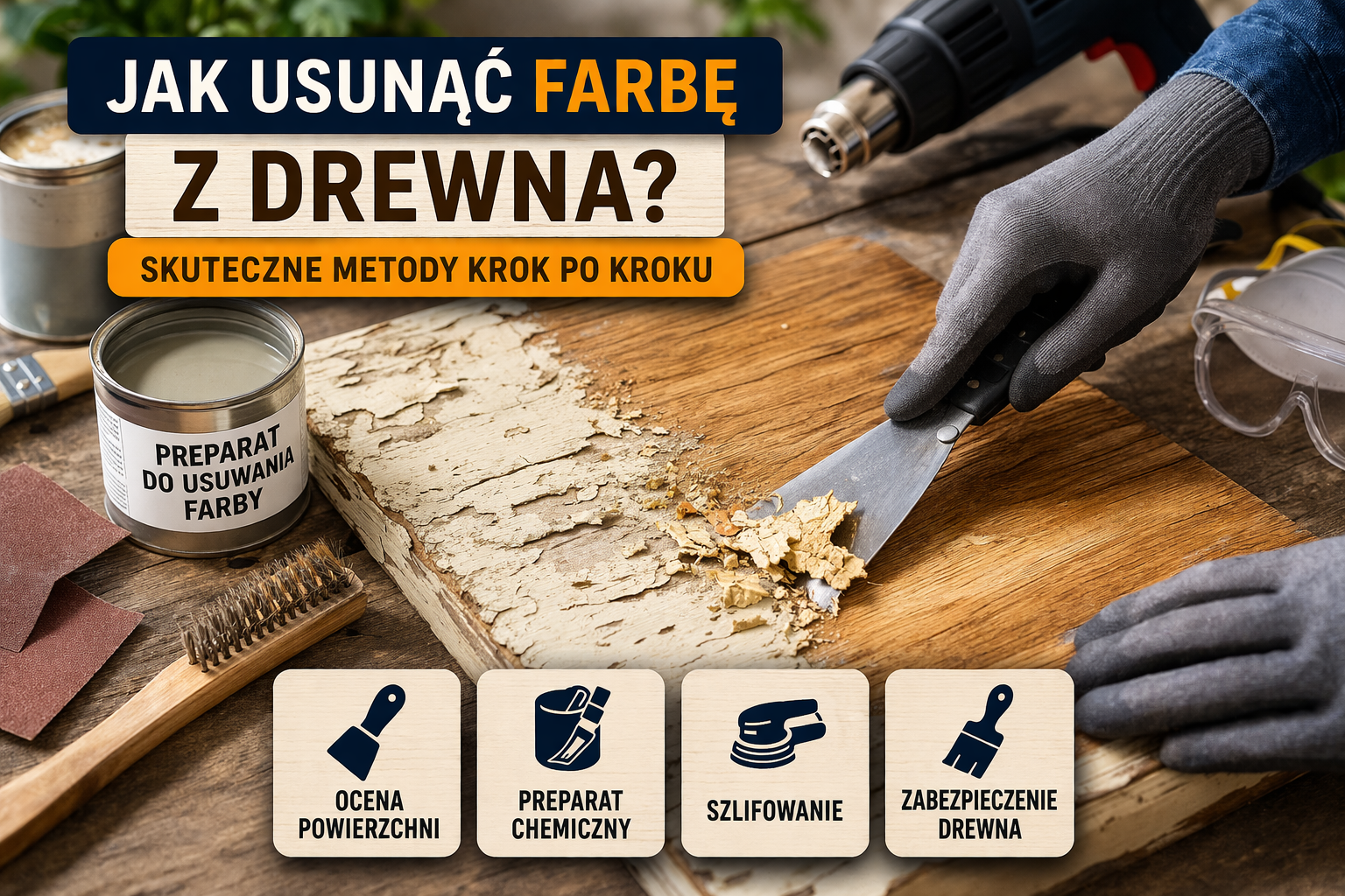 Jak usunąć starą farbę z drewna? Skuteczne metody krok po kroku + ranking